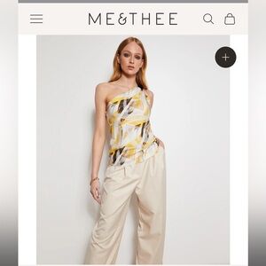 NWOT Me&Thee Foolhardy One Shoulder Top